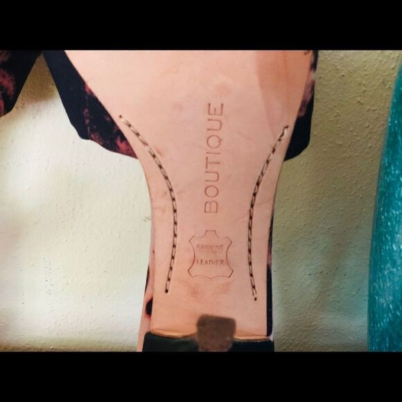 Boutique 9 Penelope Heel Slides WMS Ani Print 8M - Picture 7 of 8